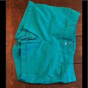 Torrid Teal Sateen Shorts